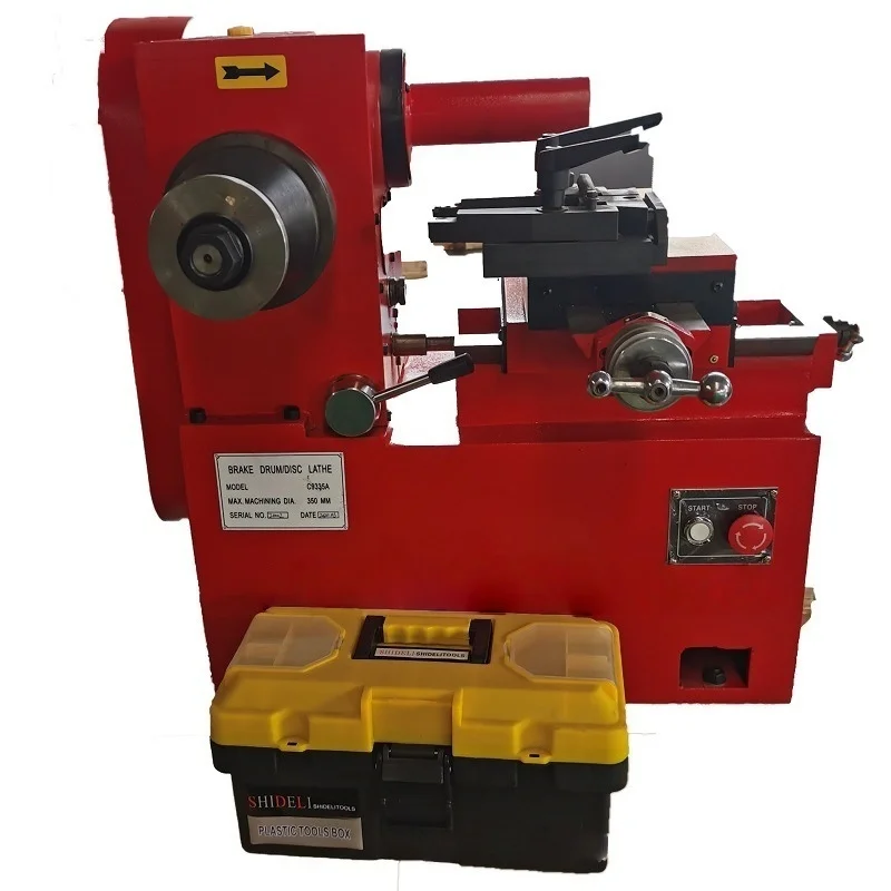 Brake Drum Lathe - ブレーキディスク修理機 CD-ROMマシン ディスク研削盤 手動旋盤 トロリー 自動車ブレーキドラムディスク旋盤
