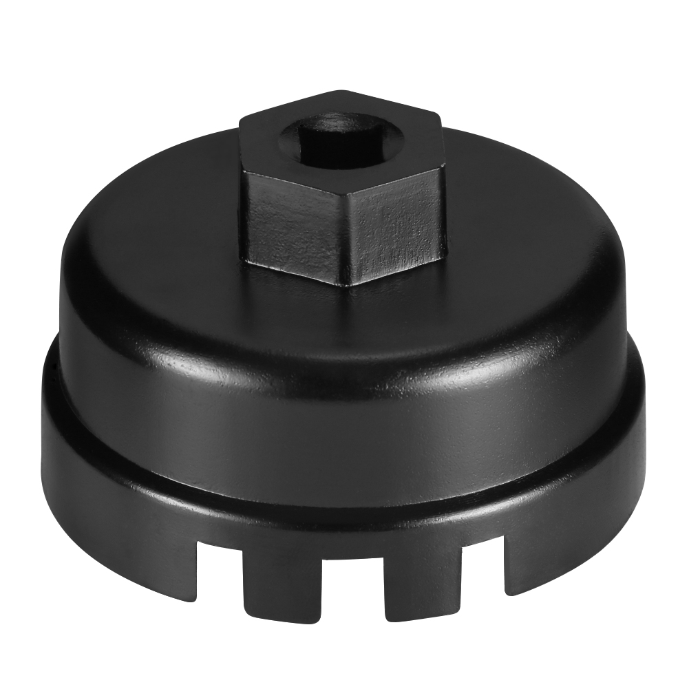 Oil Filter Wrench - 3/8 スクエアドライブソケットリムーバー 14 フルート 64.5 ミリメートルオイルフィルターキャップ取り外しレンチ実用ツールトヨタ用レクサス