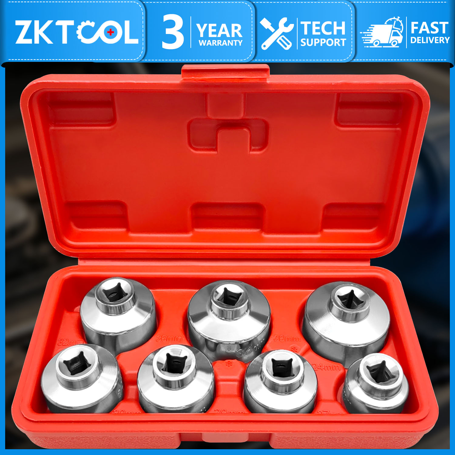 Oil Filter Wrench - 7 ピース オイル フィルター ソケット レンチ