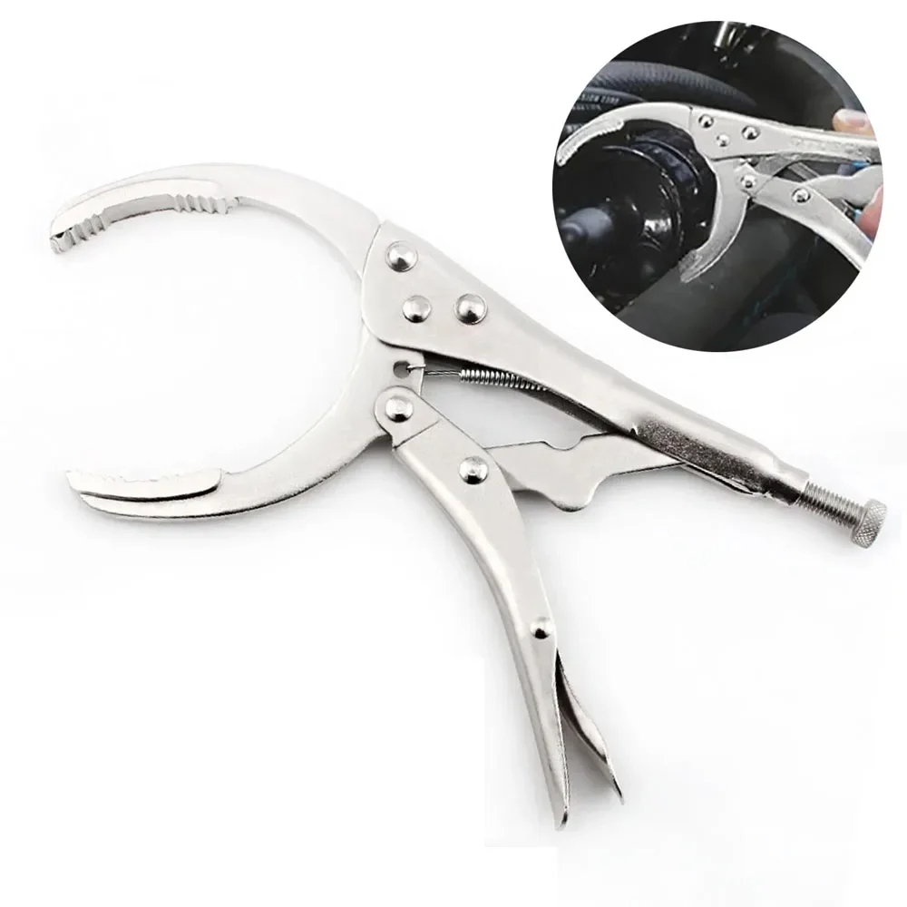 Oil Filter Wrench - 調整可能な多機能エンジンオイルフィルターレンチクランプグリッド車分解ツール - オイル交換用修理クランプ